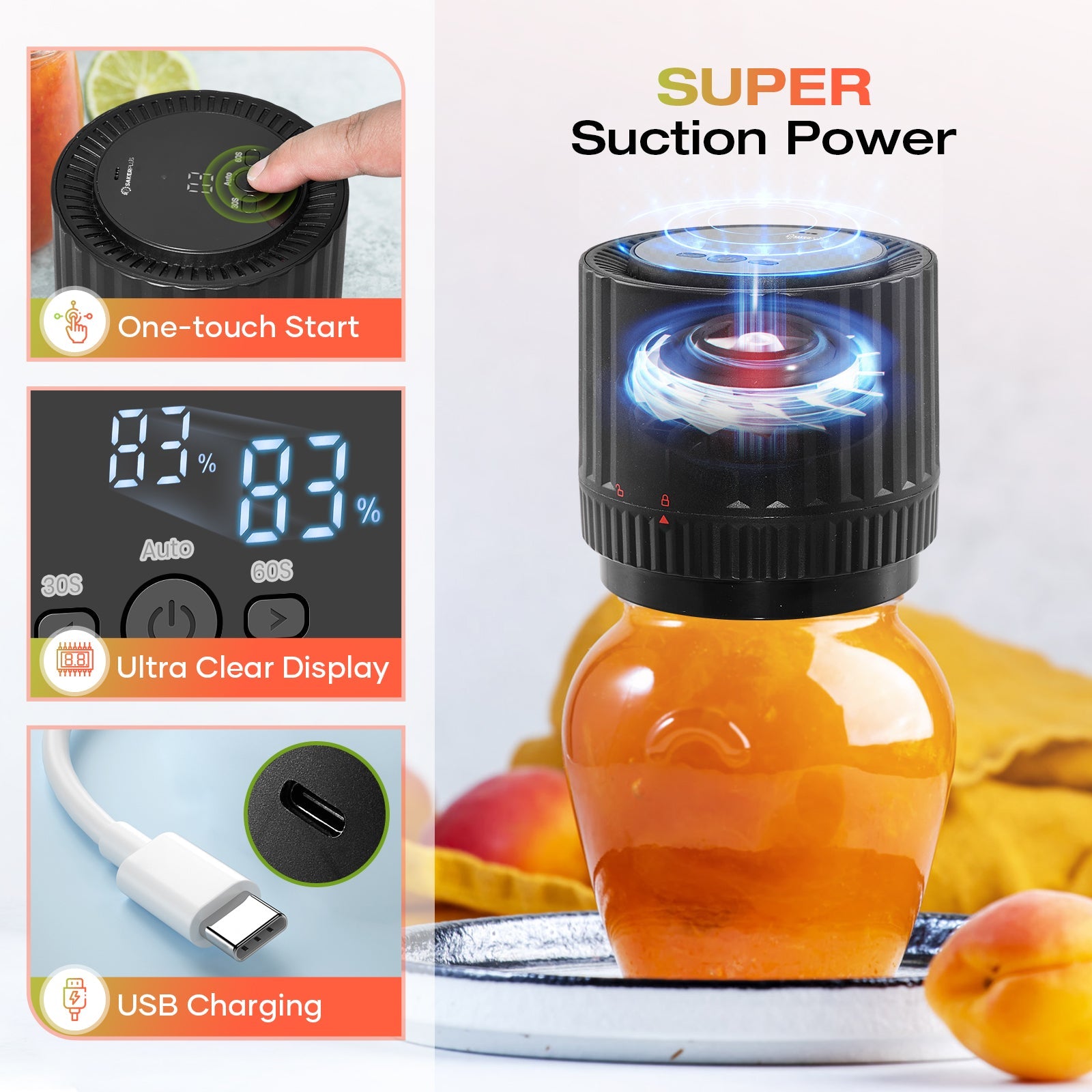 Electric Mason Jar Vacuum Sealer